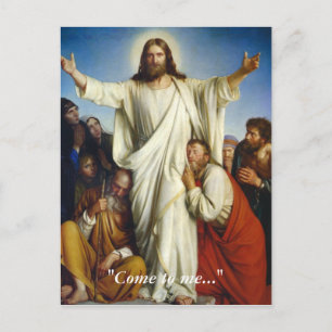 Aangepast Briefkaart "Kom naar mij"