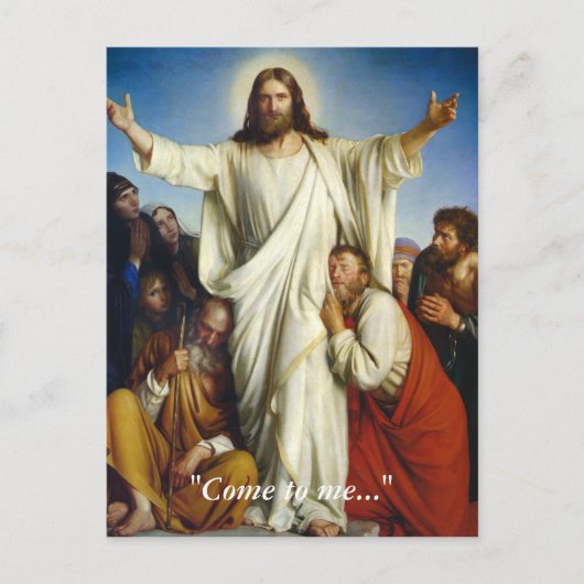 Aangepast Briefkaart "Kom naar mij" (Voorkant)