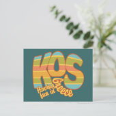 Aangepast briefkaart KOS Griekenland (Staand voorkant)