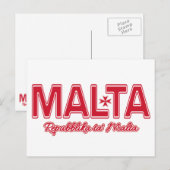 aangepast briefkaart MALTA (Voorkant / Achterkant)
