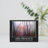 Aangepast Briefkaart overvloed (Staand voorkant)