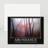 Aangepast Briefkaart overvloed (Voorkant / Achterkant)