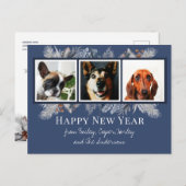 Aangepast Briefkaart Pet Photo nieuwjaar (Voorkant / Achterkant)