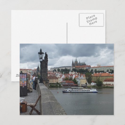 Aangepast briefkaart Praag/Praha (Voorkant / Achterkant)