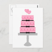 Aangepast Briefkaart roze Cake (Voorkant / Achterkant)