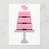 Aangepast Briefkaart roze Cake (Voorkant)