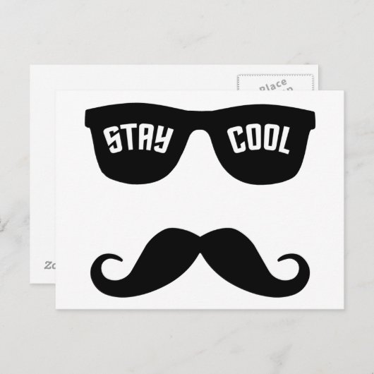 AANgepast briefkaart STAY COOL (Voorkant / Achterkant)