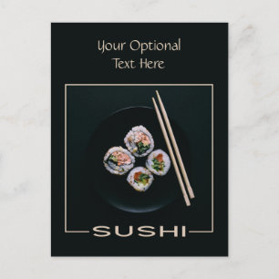 Aangepast briefkaart Sushi