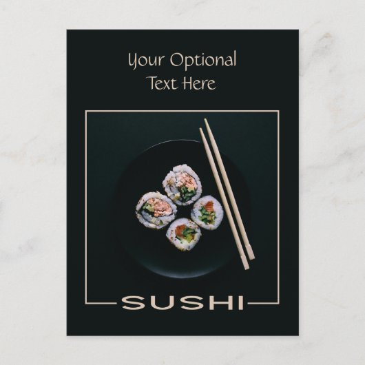 Aangepast briefkaart Sushi (Voorkant)