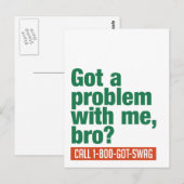 Aangepast briefkaart SWAG (Voorkant / Achterkant)