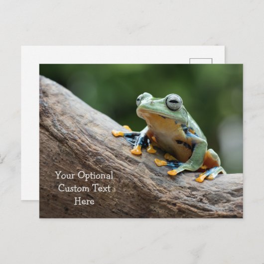 Aangepast Briefkaart Tekstkikker (Voorkant / Achterkant)