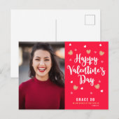 Aangepast Briefkaart van valentijnse (Voorkant / Achterkant)