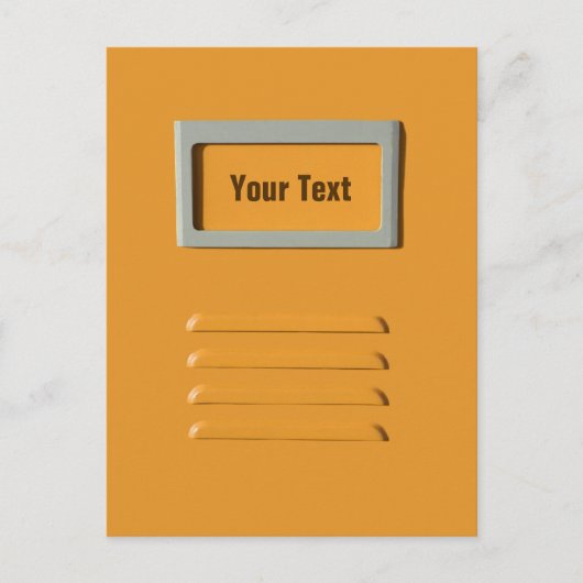 Aangepast briefkaart voor archiefkast (Voorkant)