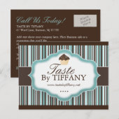 Aangepast Briefkaart voor bakkerij (Voorkant / Achterkant)