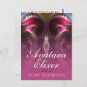 Aangepast Briefkaart voor binnenste lichte fractal (Voorkant / Achterkant)