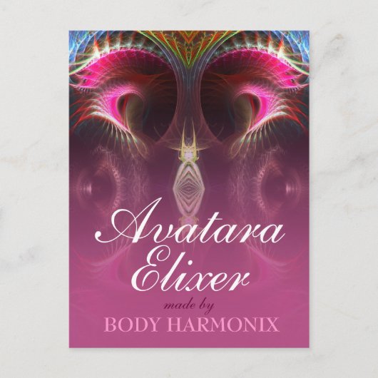 Aangepast Briefkaart voor binnenste lichte fractal (Voorkant)