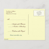 Aangepast Briefkaart voor botanische roze roze roz (Achterkant)