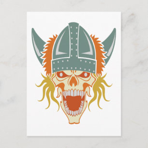 Aangepast briefkaart voor de schedel
