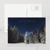 Aangepast briefkaart voor de winterhemeltekst (Voorkant / Achterkant)