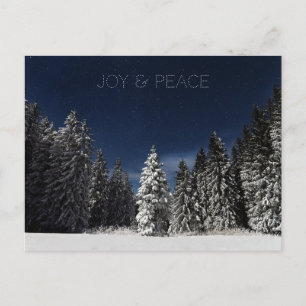 Aangepast briefkaart voor de winterhemeltekst