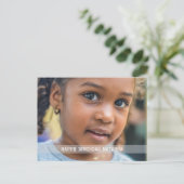 Aangepast Briefkaart voor geboortedag foto (Staand voorkant)