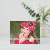 Aangepast Briefkaart voor geboortedag foto (Staand voorkant)