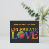 aangepast briefkaart voor gevierde liefde (Staand voorkant)