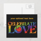 aangepast briefkaart voor gevierde liefde (Voorkant / Achterkant)
