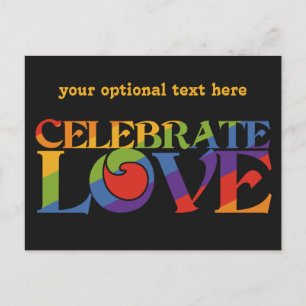 aangepast briefkaart voor gevierde liefde
