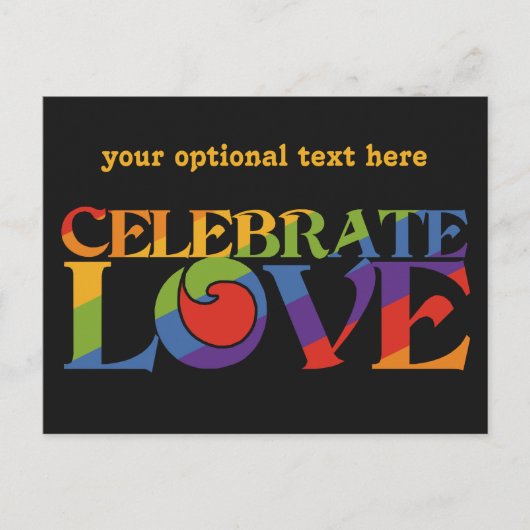 aangepast briefkaart voor gevierde liefde (Voorkant)