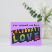 aangepast briefkaart voor gevierde liefde (Staand voorkant)