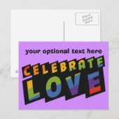 aangepast briefkaart voor gevierde liefde (Voorkant / Achterkant)