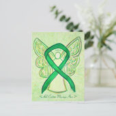 Aangepast Briefkaart voor groene bewustwording Rib (Staand voorkant)