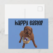 Aangepast Briefkaart voor Happy Paast Dog (Voorkant / Achterkant)