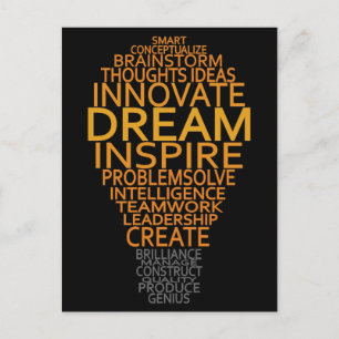 Aangepast briefkaart voor Inspirerend lamp