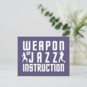 Aangepast briefkaart voor Jazz-instructie (Staand voorkant)