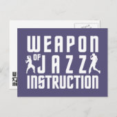 Aangepast briefkaart voor Jazz-instructie (Voorkant / Achterkant)