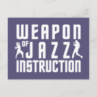 Aangepast briefkaart voor Jazz-instructie