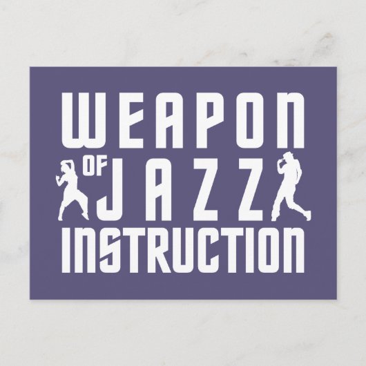 Aangepast briefkaart voor Jazz-instructie (Voorkant)