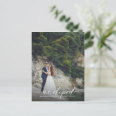 Aangepast Briefkaart voor kennisgeving van uitlopi (Staand voorkant)