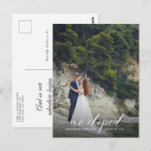 Aangepast Briefkaart voor kennisgeving van uitlopi (Voorkant / Achterkant)