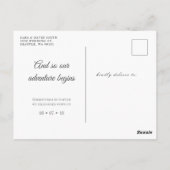 Aangepast Briefkaart voor kennisgeving van uitlopi (Achterkant)