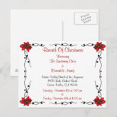 Aangepast Briefkaart voor kerstevenementen (Voorkant / Achterkant)