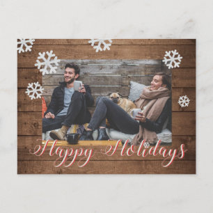 Aangepast Briefkaart voor kerstfeestdagen met foto