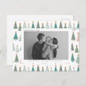 Aangepast Briefkaart voor kerstmis en feestdagen m (Voorkant / Achterkant)