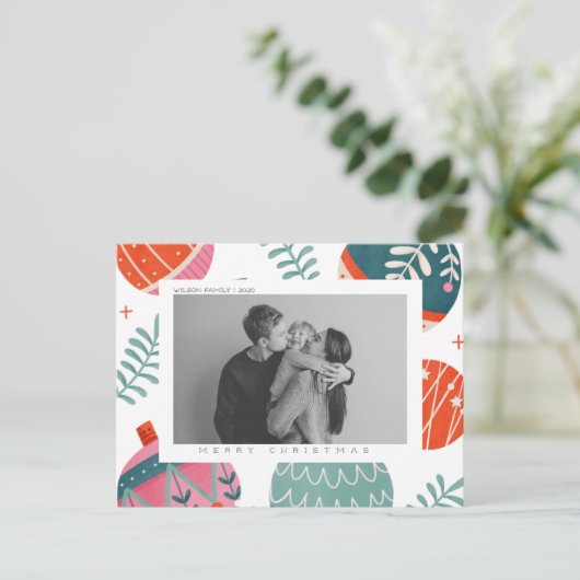 Aangepast Briefkaart voor kerstmis en feestdagen m (Staand voorkant)