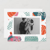 Aangepast Briefkaart voor kerstmis en feestdagen m (Voorkant / Achterkant)