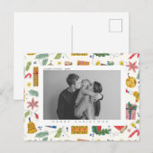 Aangepast Briefkaart voor kerstmis en feestdagen m (Voorkant / Achterkant)