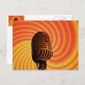 Aangepast briefkaart voor microfoon (Voorkant / Achterkant)