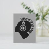 Aangepast briefkaart voor muziek (Staand voorkant)